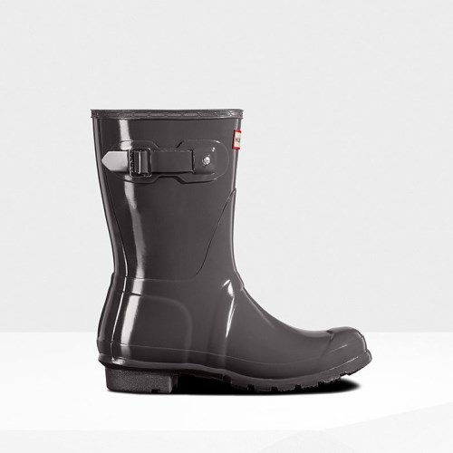 Hunter Original Gloss Short Rain Boots For Womens - NZ C9187